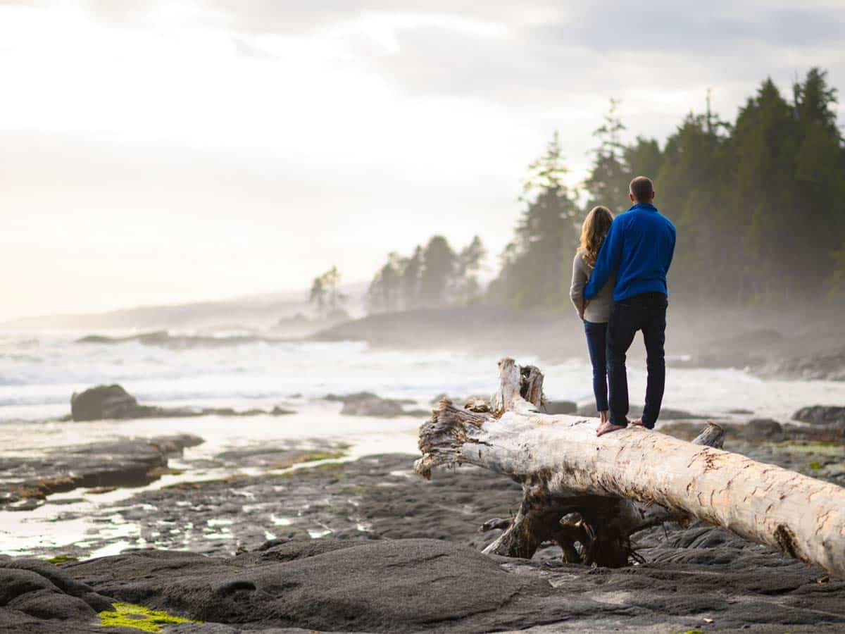 Illuminate Counselling North Vancouver, BC couple standing together at the beach